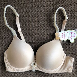 Jasmine & Ginger Bra Mix Match Nude Underwire Push-up Padding Women Size 30A NWT